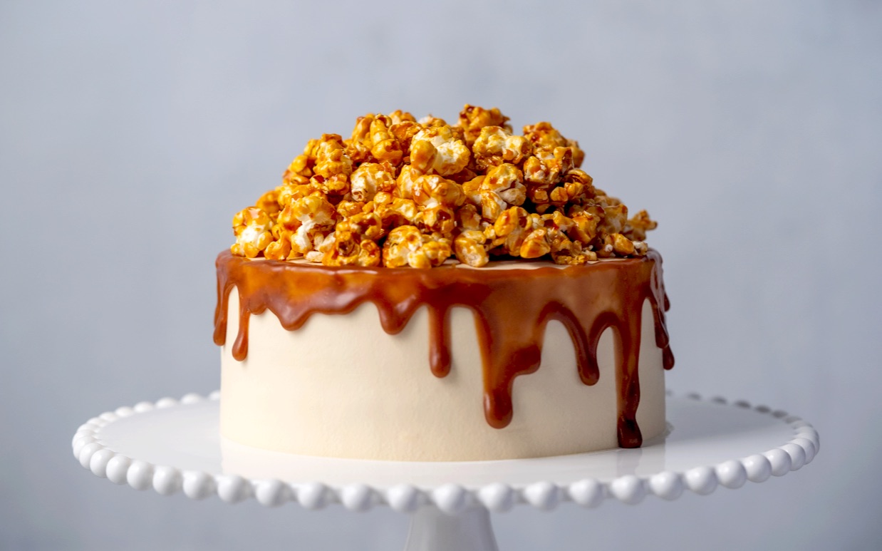 砰砰砰砰砰砰【咸味焦糖爆米花蛋糕】| q bake