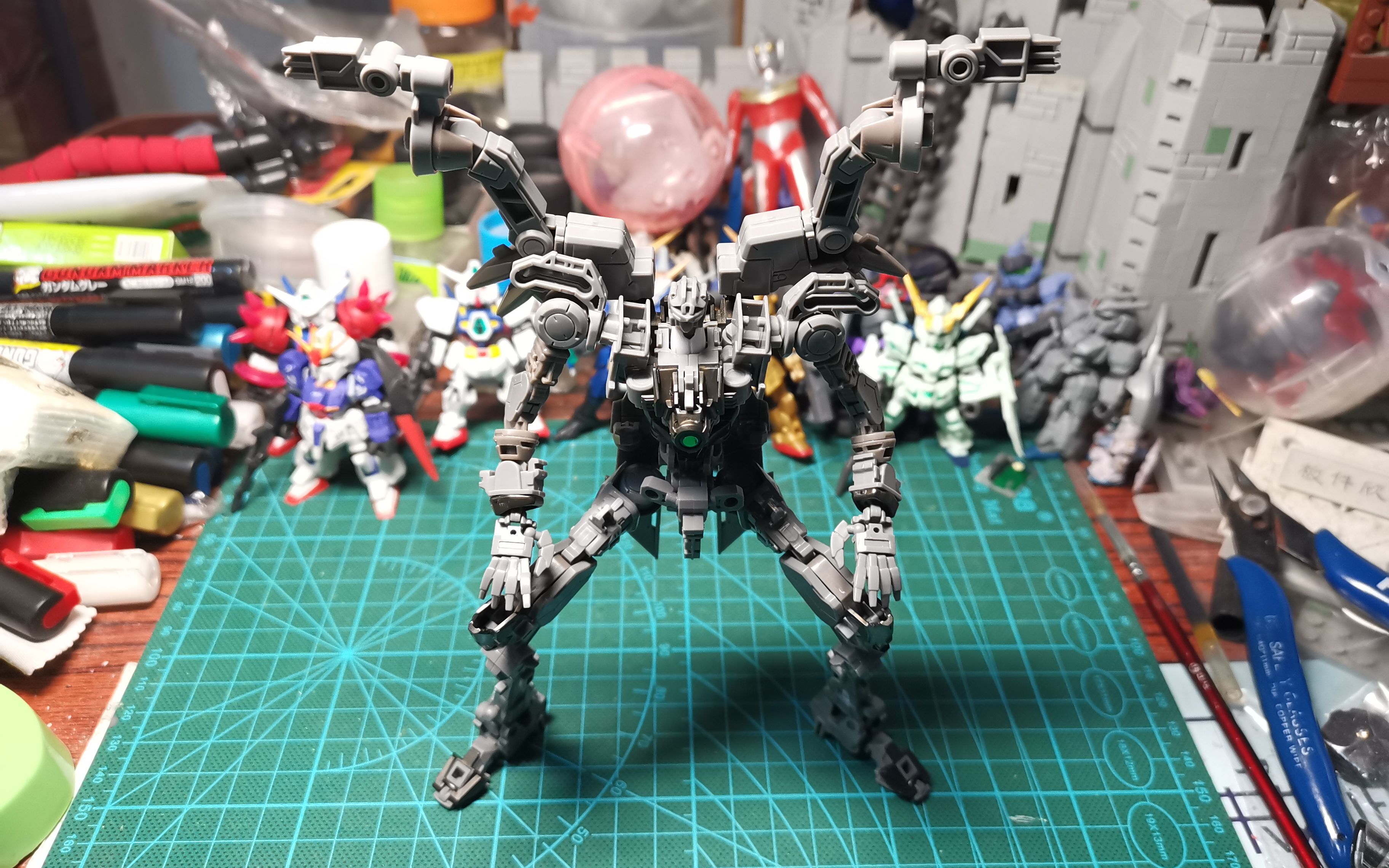 大班mghirm版掉毛飞翼高达翅膀骨架组合8820