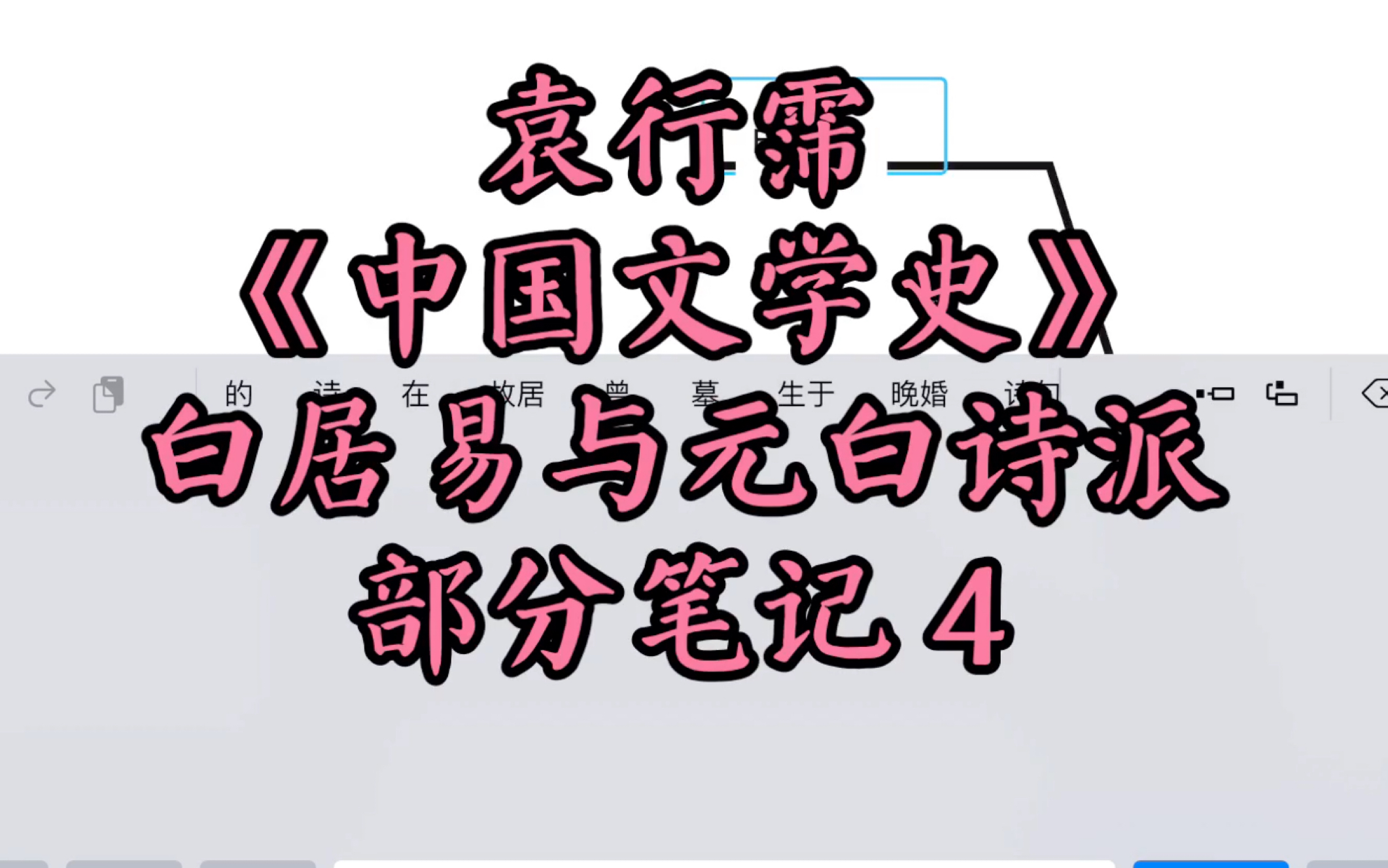 袁行霈|《中国文学史》|白居易与元白诗派 部分笔记 4哔哩哔哩bilibili