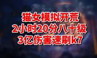 Download Video: 【火炬之光】猫女1两小时20分八十级速刷k7模拟开荒全过程