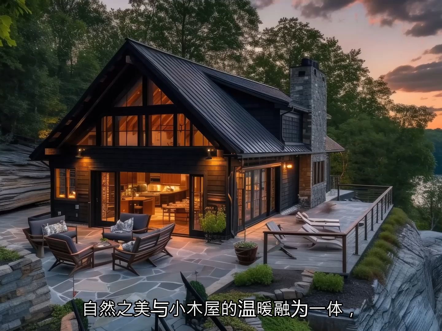 [图]Loft生活方式：山坡湖畔的乡村小屋生活理念，木质优雅