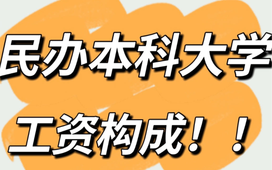 民办本科大学待遇!!!哔哩哔哩bilibili