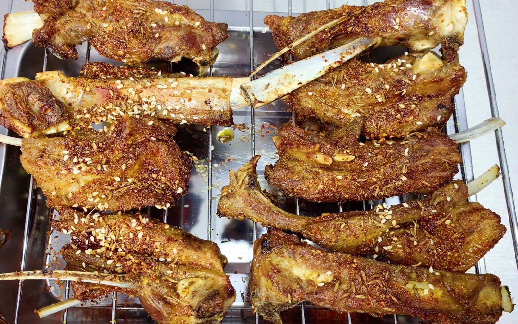 一个烤箱就能搞定的香辣烤羊排