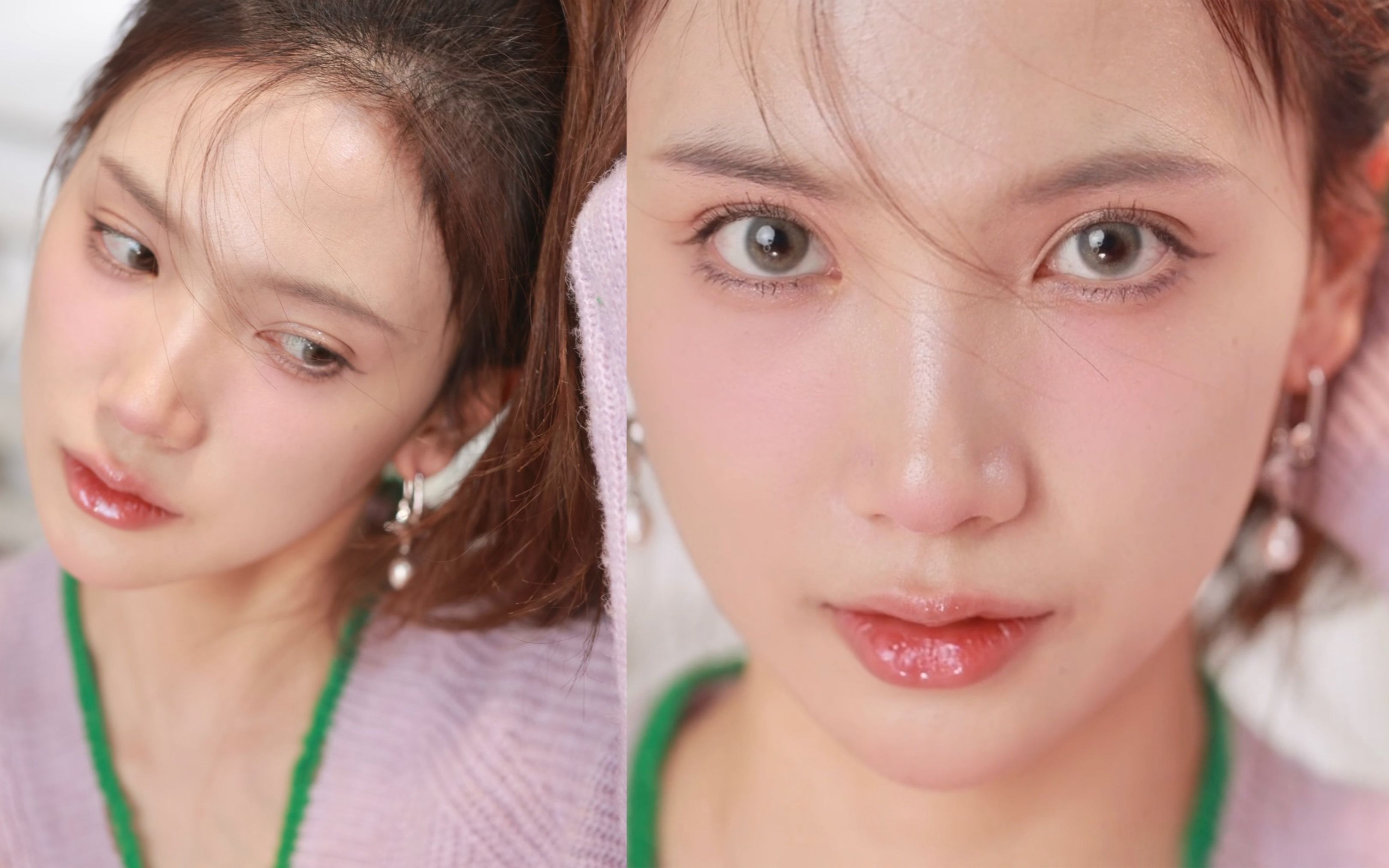 冬日冷欲感妆容 | 冷色系也能画出氛围感~_哔哩哔哩_bilibili