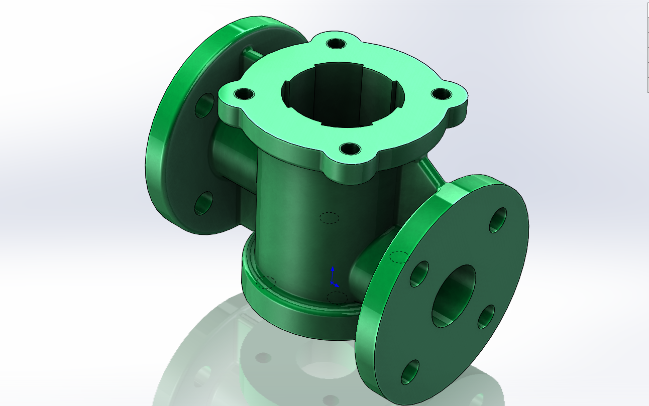 成图大赛,第一届,溢流阀-阀体.