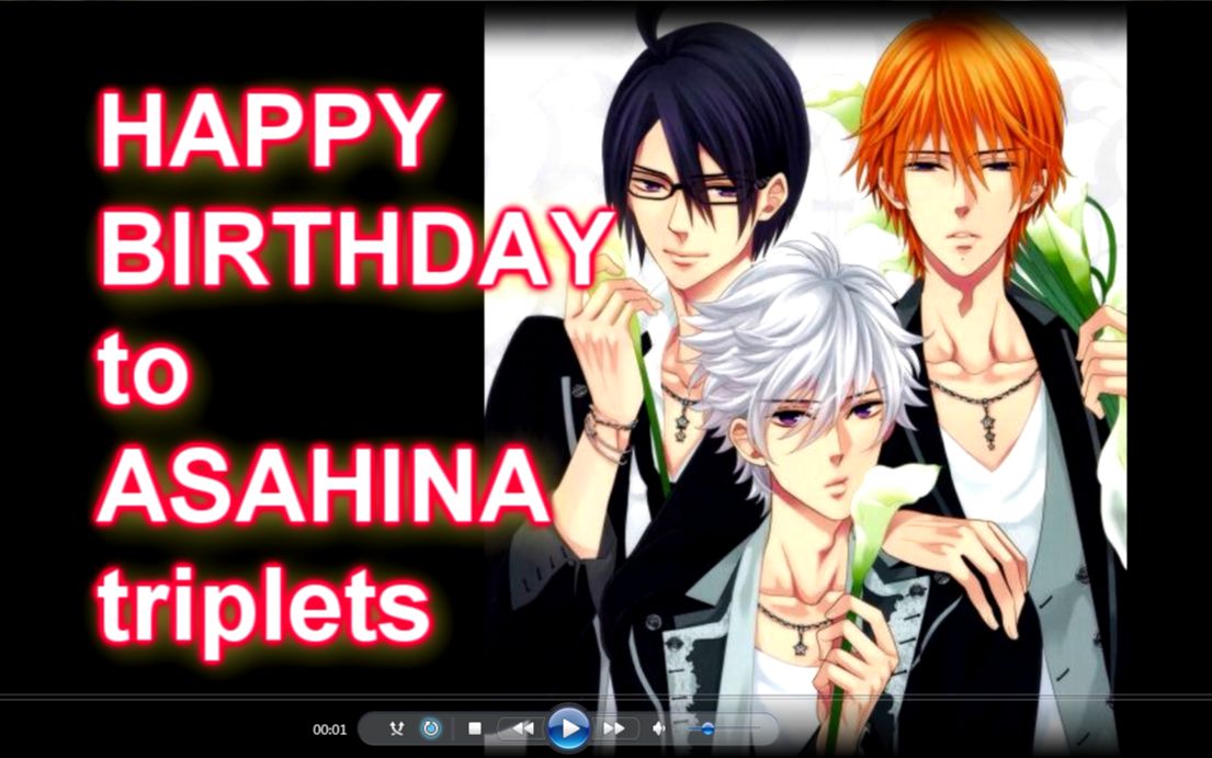 【兄弟战争】三胞胎生日贺happy birthday to asahina triplets