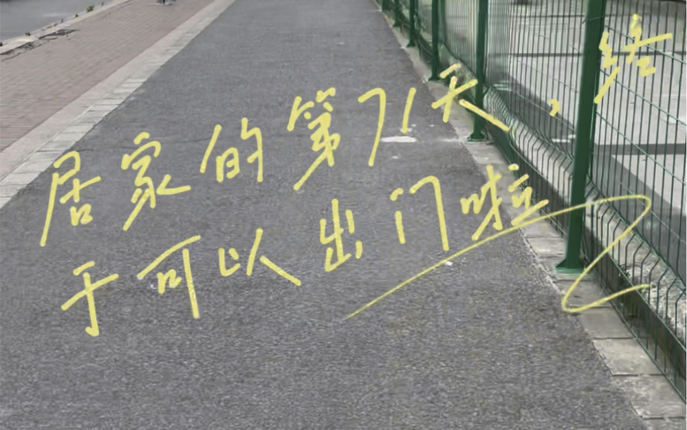 居家的第71天,终于可以出门啦!