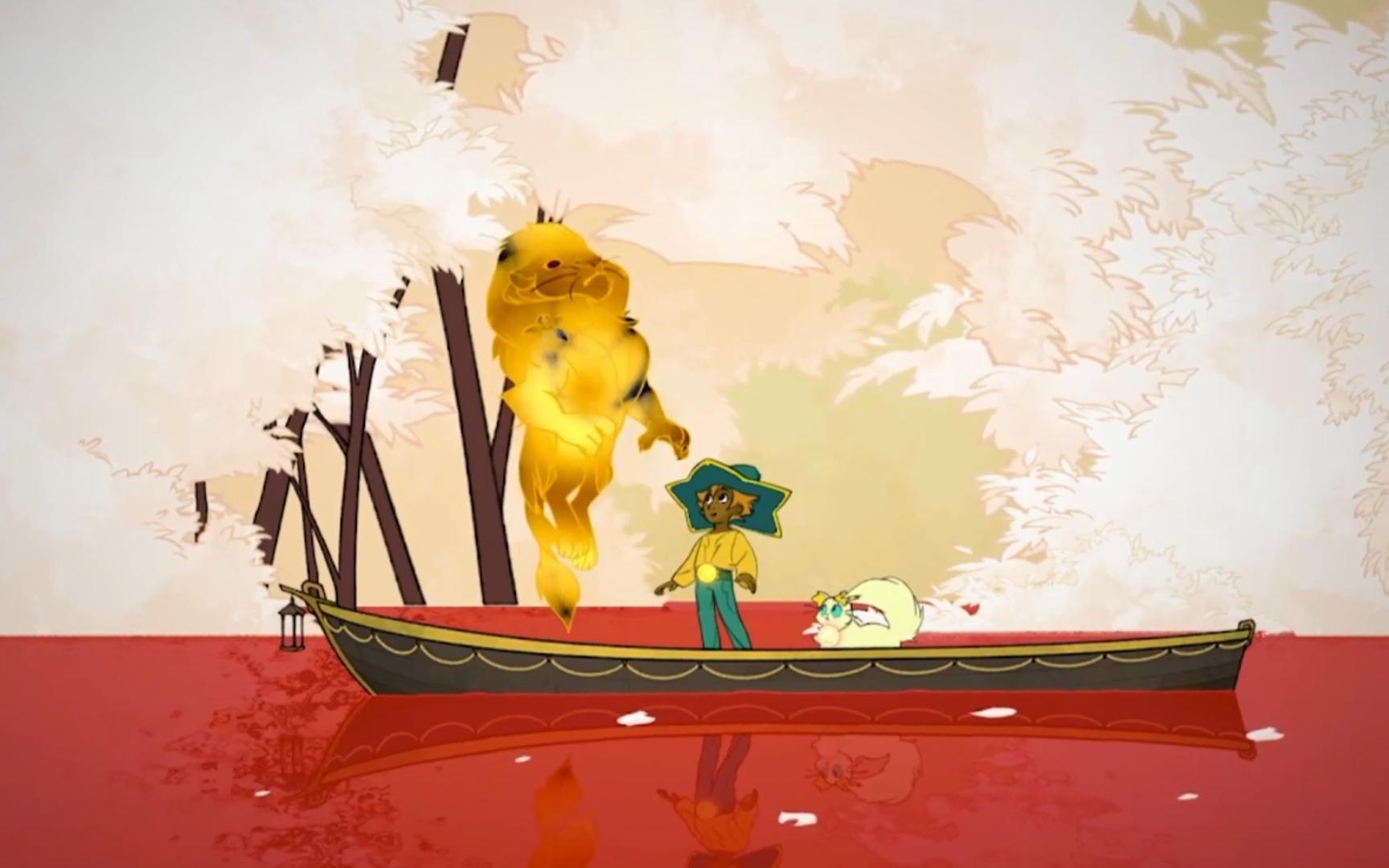 让我们乘着船去到逝者的世界,带着希望的光,学会道别,学会珍惜.