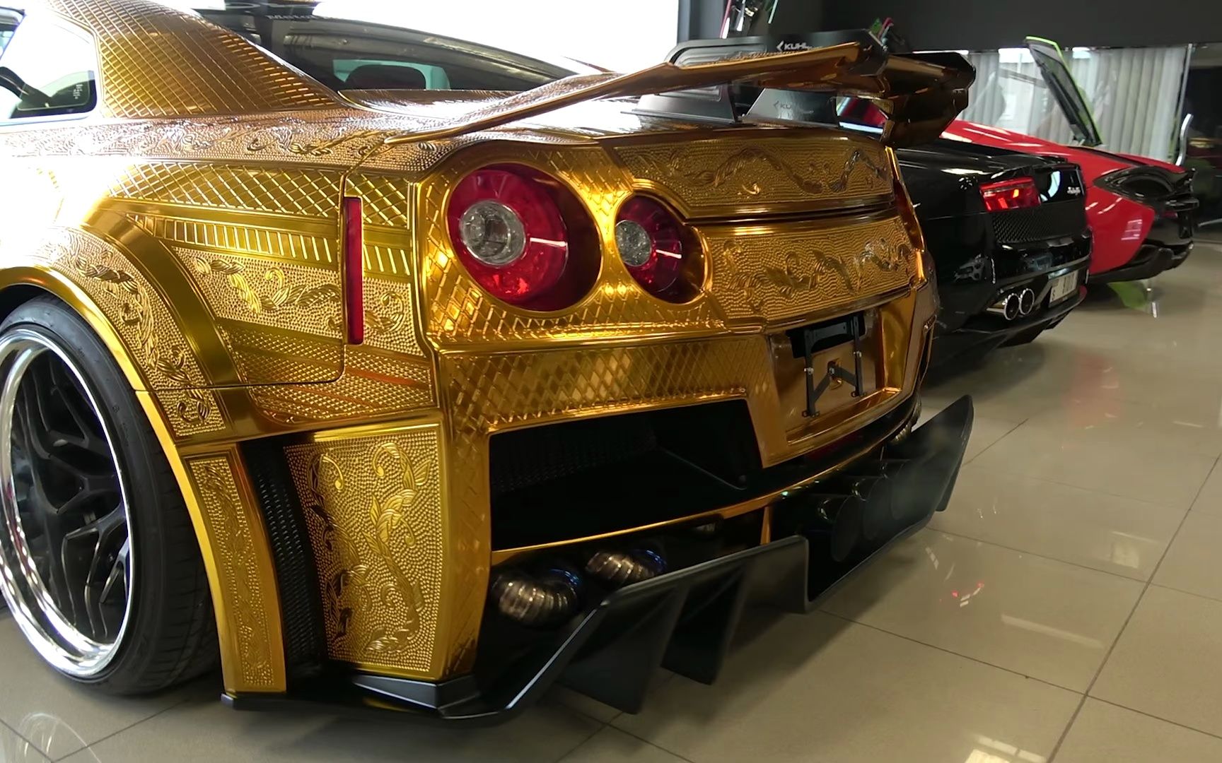 【4k 大车店】真金gtr最昂贵的日产gt-r r35赛车版