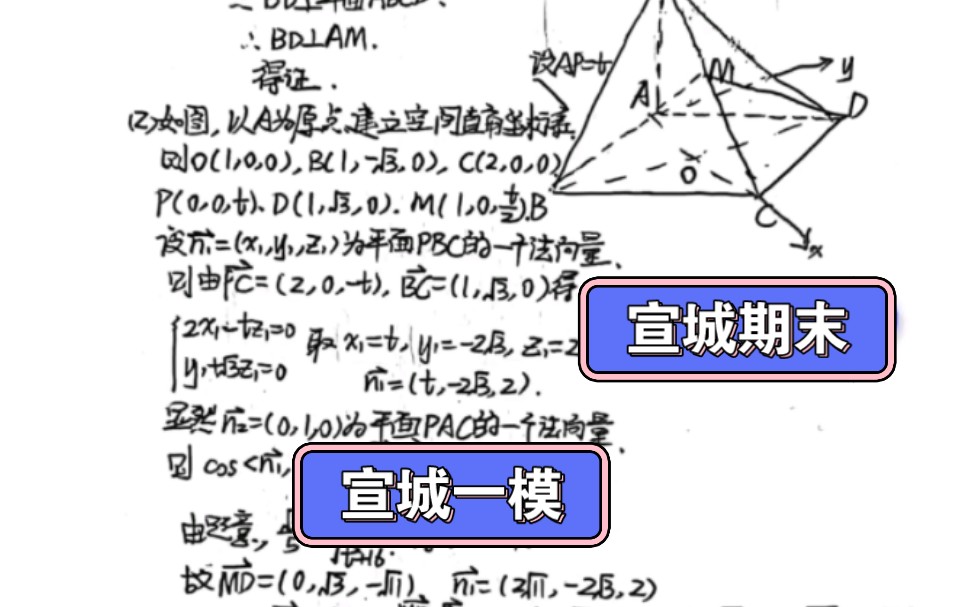 宣城市20222023学年度第一学期期末调研考试/2023届宣城一模哔哩哔哩bilibili