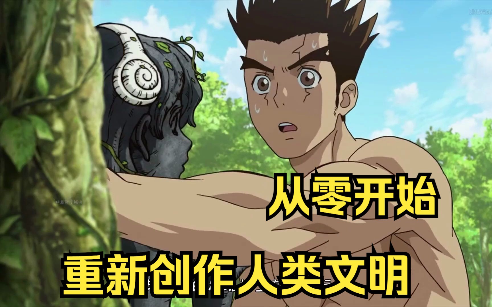 全部人类变成石像,从石器时代重新创作人类文明,从零开始
