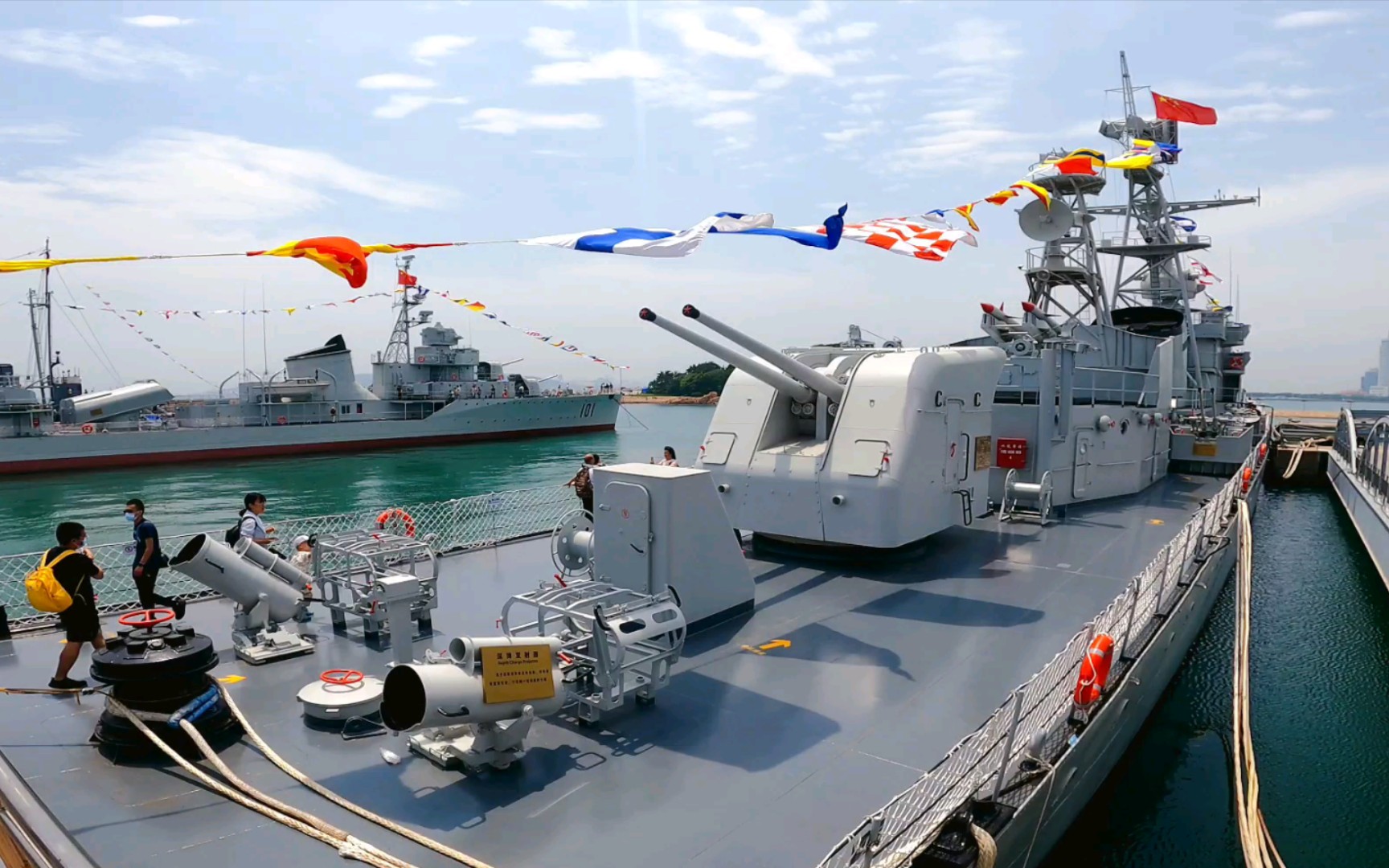 青島海軍博物館一日遊(5)濟南艦,鷹潭艦,鞍山艦_嗶哩嗶哩_bilibili