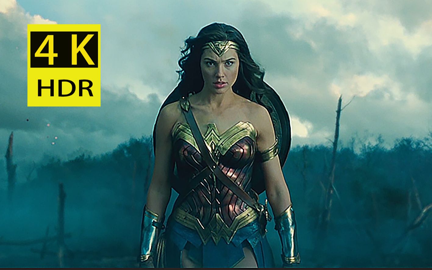 4k神奇女侠女神战斗剪辑能和超人硬刚的女英雄