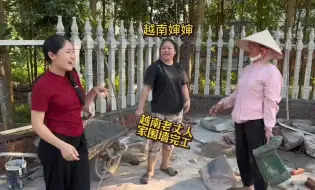 Video herunterladen: 在越南给老丈人家建房中式围墙已完工，越南婶婶为什么问中国女婿借钱？