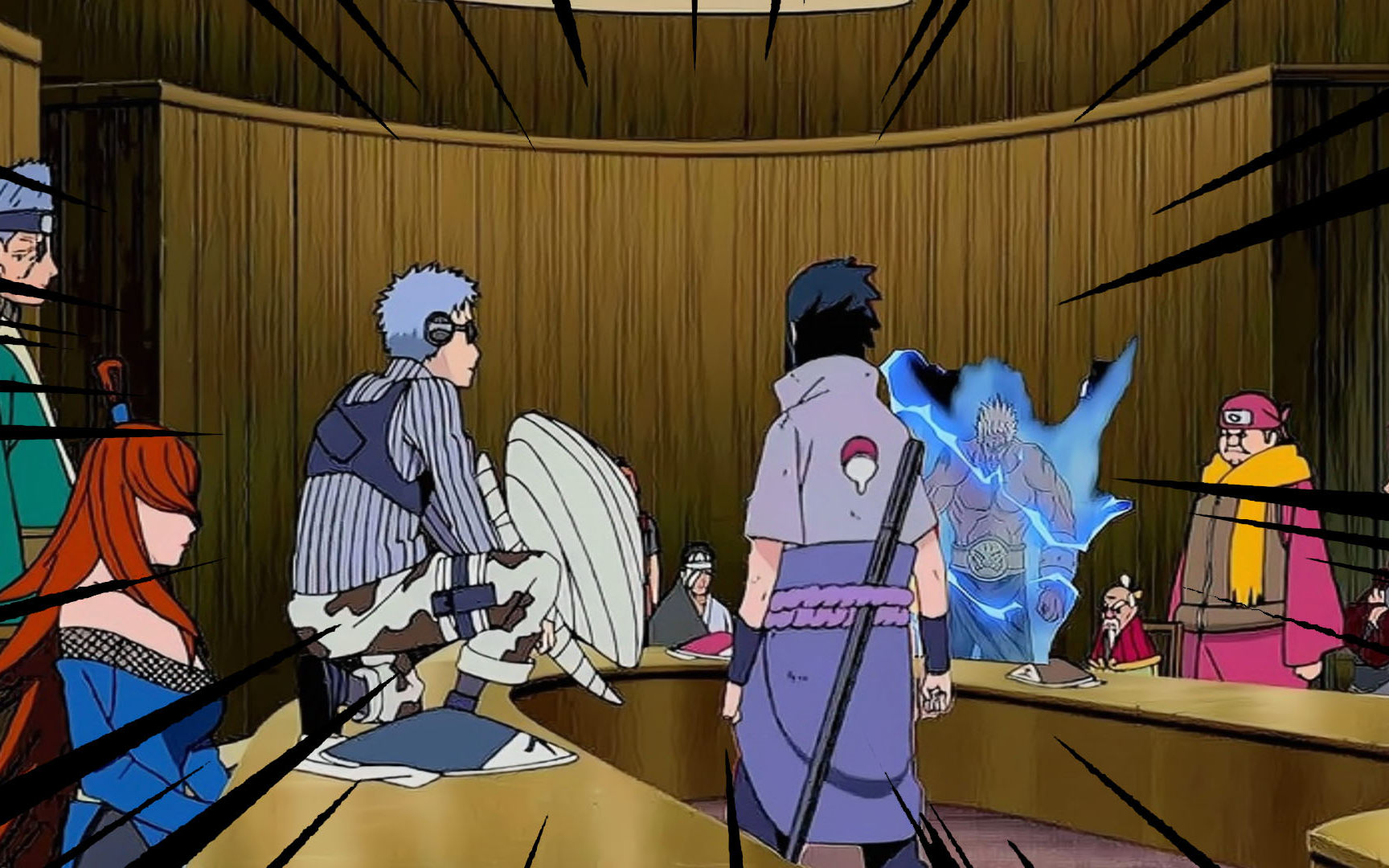 火影忍者:忍界陷入危机召集五影?新旧五影会谈场面前后对比!