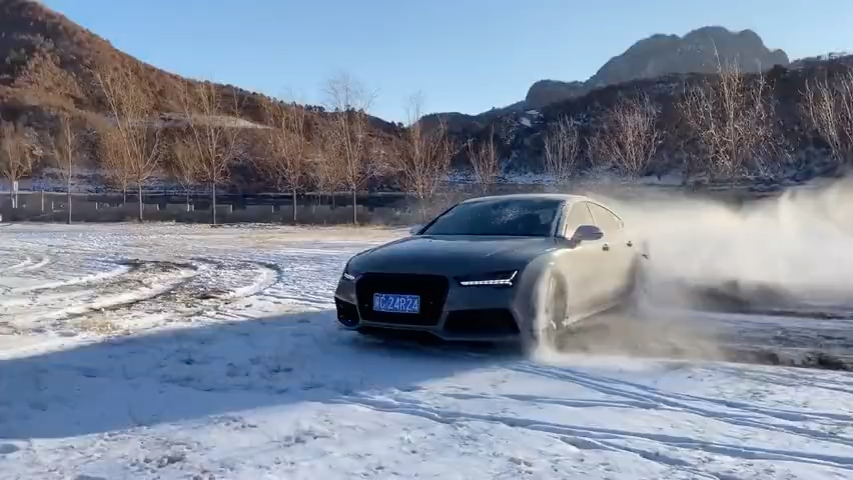 严寒冬天的雪地,奥迪quattro上线 奥迪a7_哔哩哔哩_bilibili