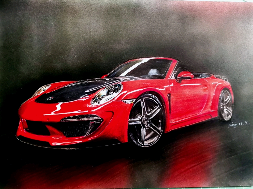 手绘红色系列之911