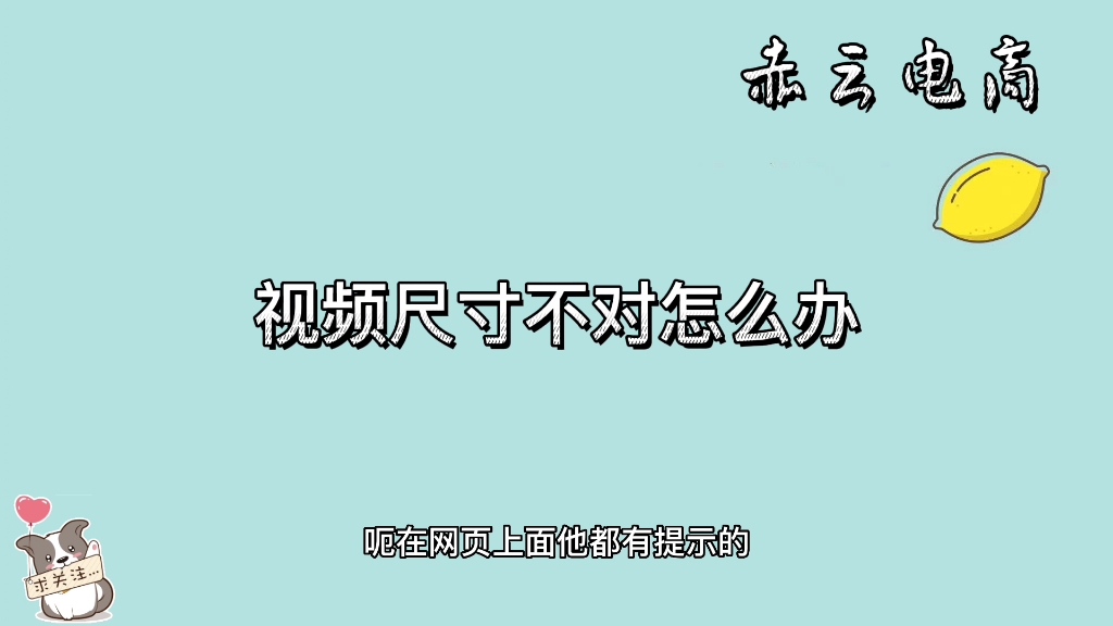 网店上传主图视频的时候提示尺寸比例不符合怎么办哔哩哔哩bilibili