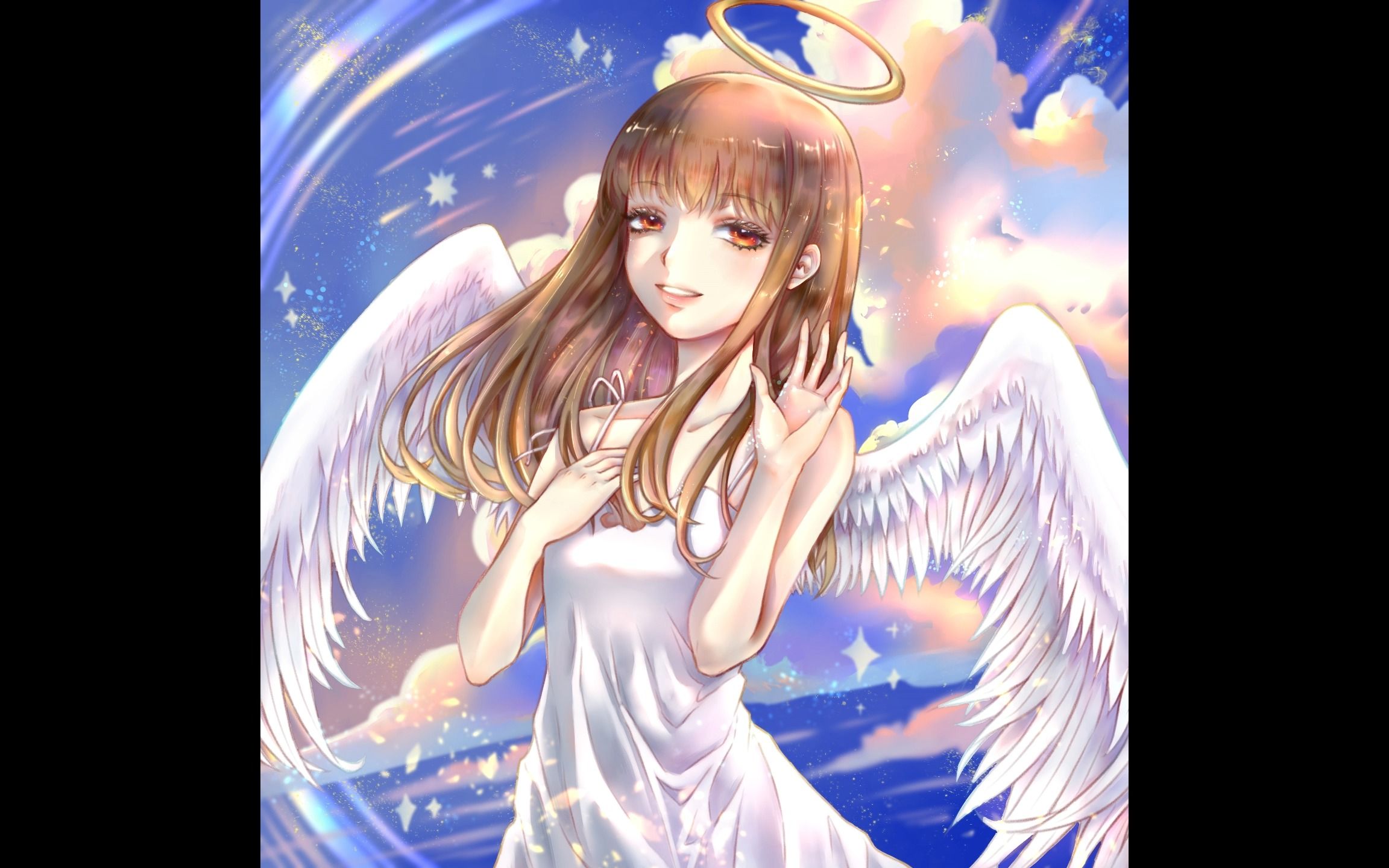 欠闺蜜的画,希望她变成天使后也能喜欢这幅画