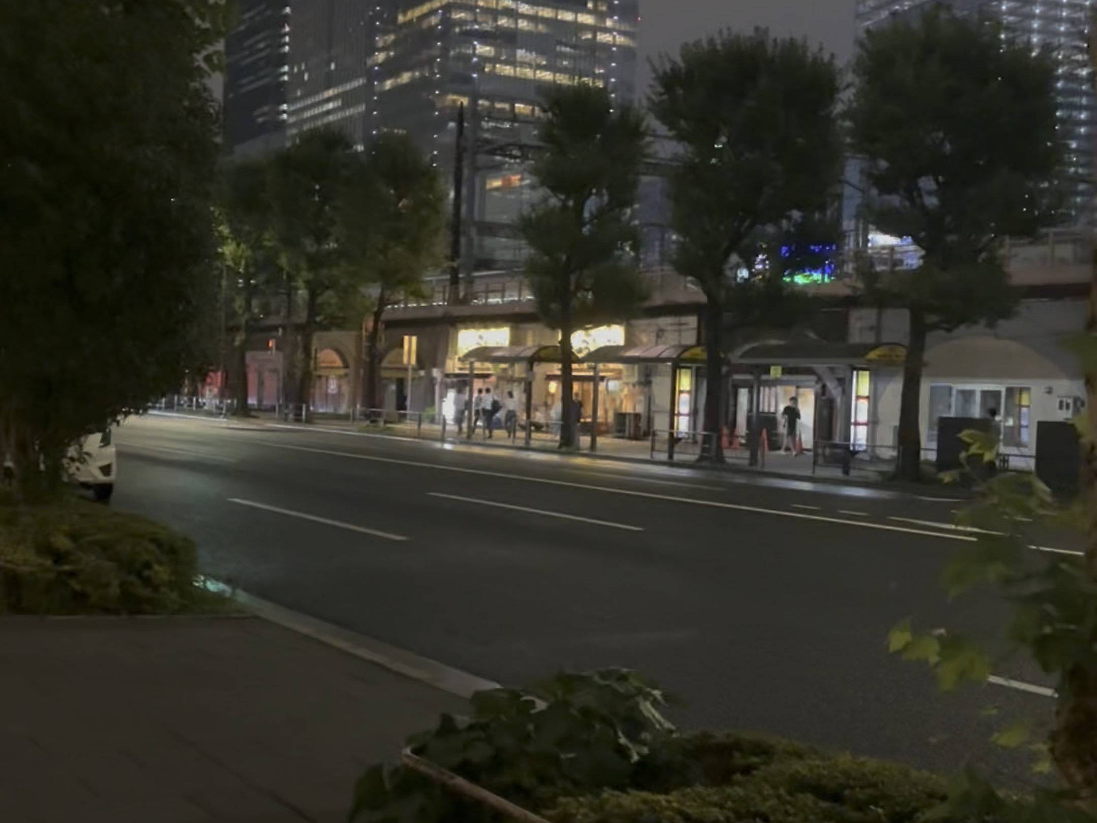【夜景】雨后银座东京站皇居走走
