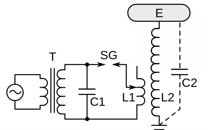 特斯拉线圈电路图原理图片