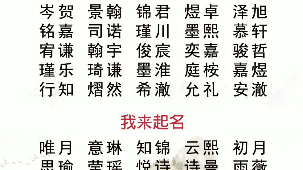 经得起时间沉淀的男孩女孩宝宝名字大全 #起名改名 #宝宝起名 #董易姗