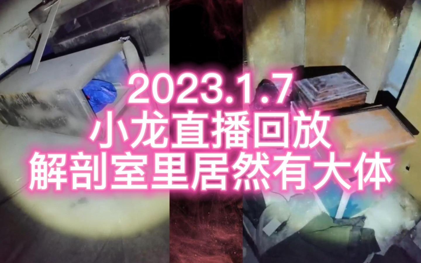 [图]2022.1.7 户外小龙直播回放 解剖室里居然有大体？！小龙故事会