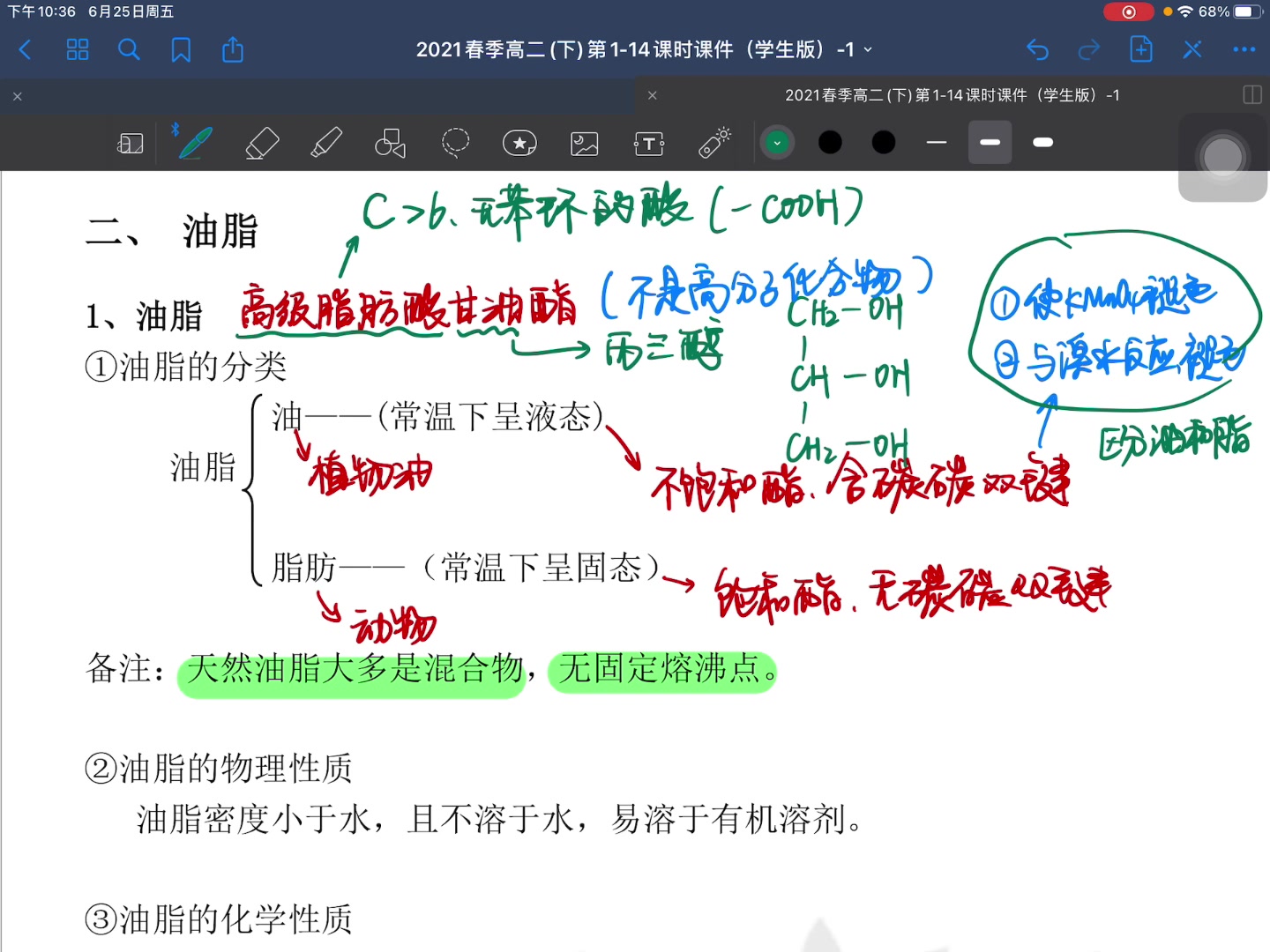 高一高二有机板块油脂(通用)哔哩哔哩bilibili