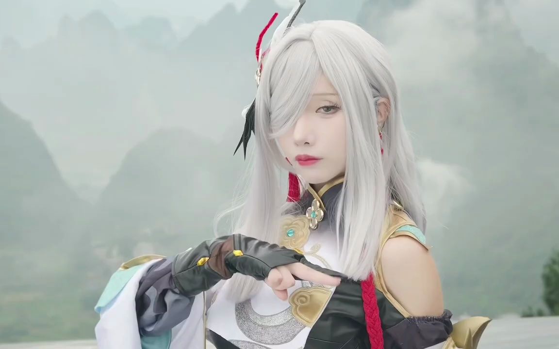 原神夏天cosplay 申鹤经典巡演展览