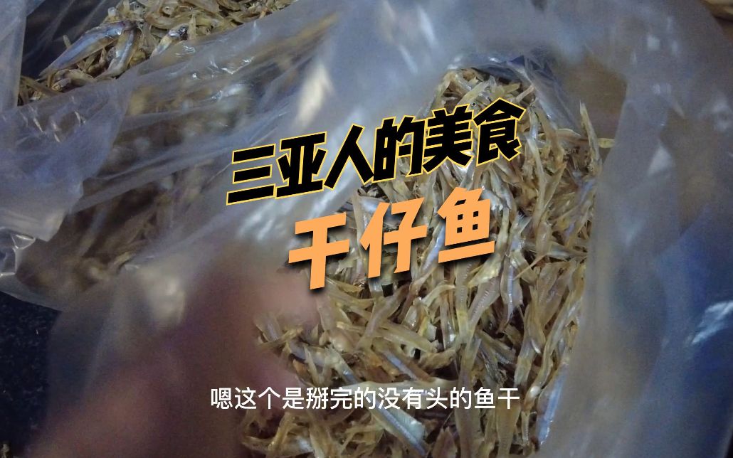 只有三亚人才懂吃的干仔鱼,要掰了头才好吃_哔哩哔哩_bilibili