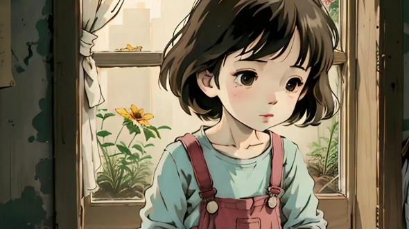 田园风小女孩头像ing