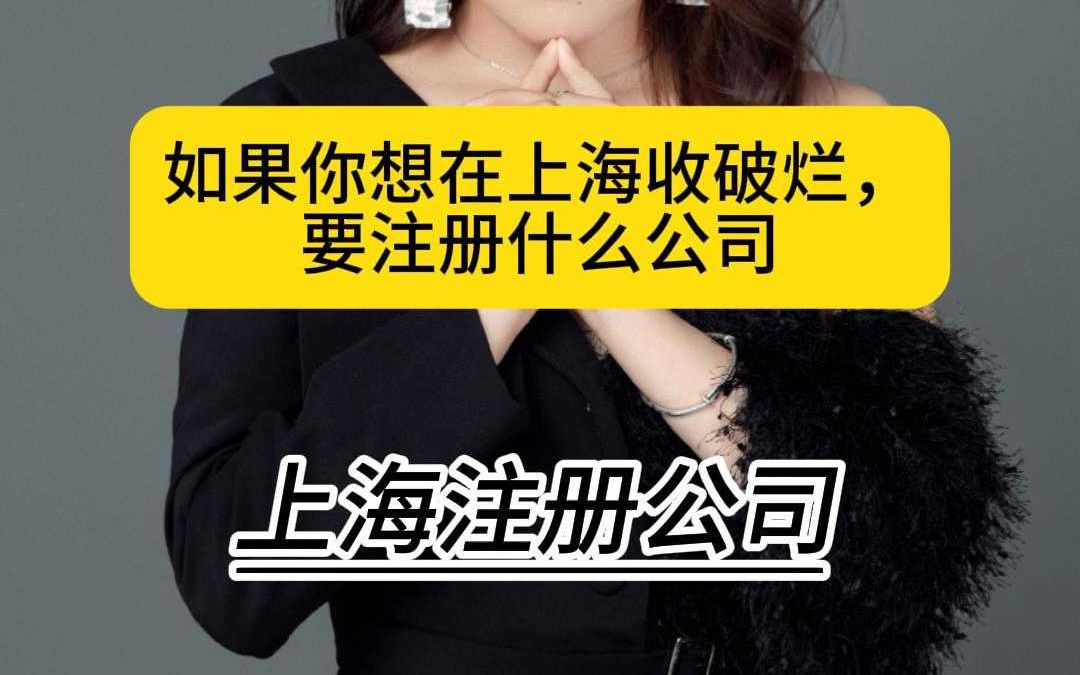 如果你想在上海收破烂,要注册什么公司?哔哩哔哩bilibili