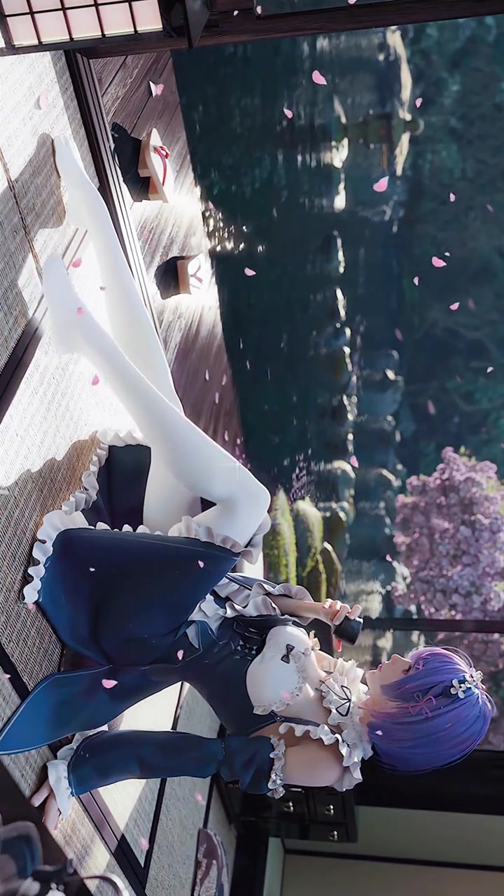 每日戒色打卡手机亮度拉满开启护眼模式二次元横屏观看蕾姆