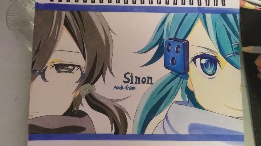 【马克笔 彩铅】刀剑神域诗乃