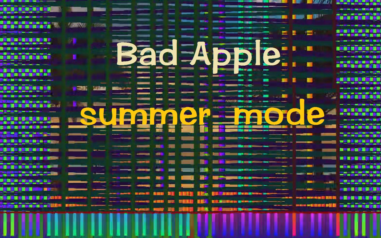 [图]【黑乐谱】Bad Apple 夏季模式