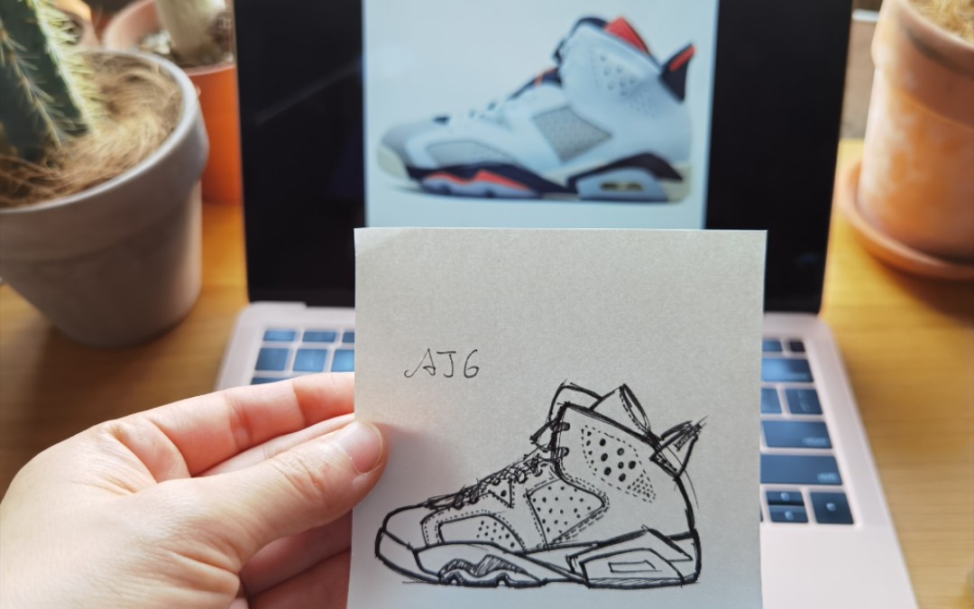 挑战aj23系列之樱木花道aj6画画小白