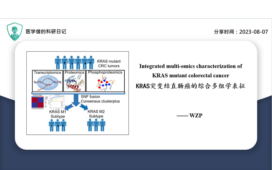 KRAS突变结直肠癌的综合多组学表征哔哩哔哩bilibili