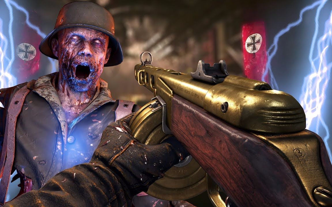 【ww2僵尸】使命召唤14:二战 僵尸模式 国外偷跑泄露实机视频 720p渣