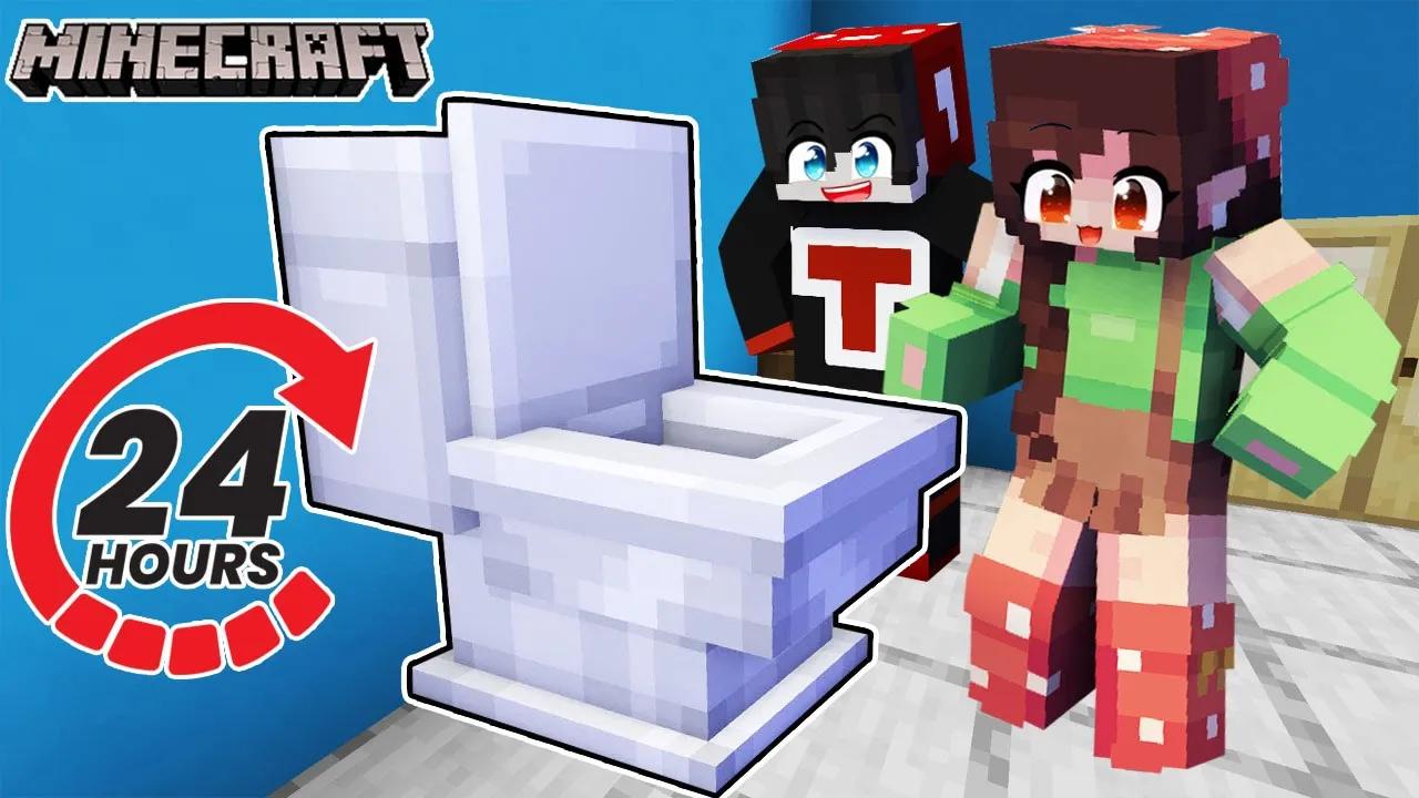 HOW I Survived 24 Hours On A TOILET In Minecraft ( Tagalog )035725哔哩哔哩bilibili