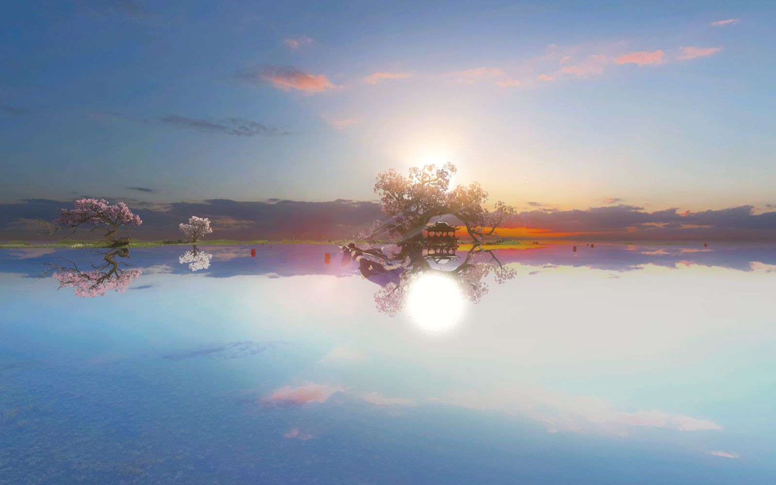 【逆水寒】镜湖高画质看风景