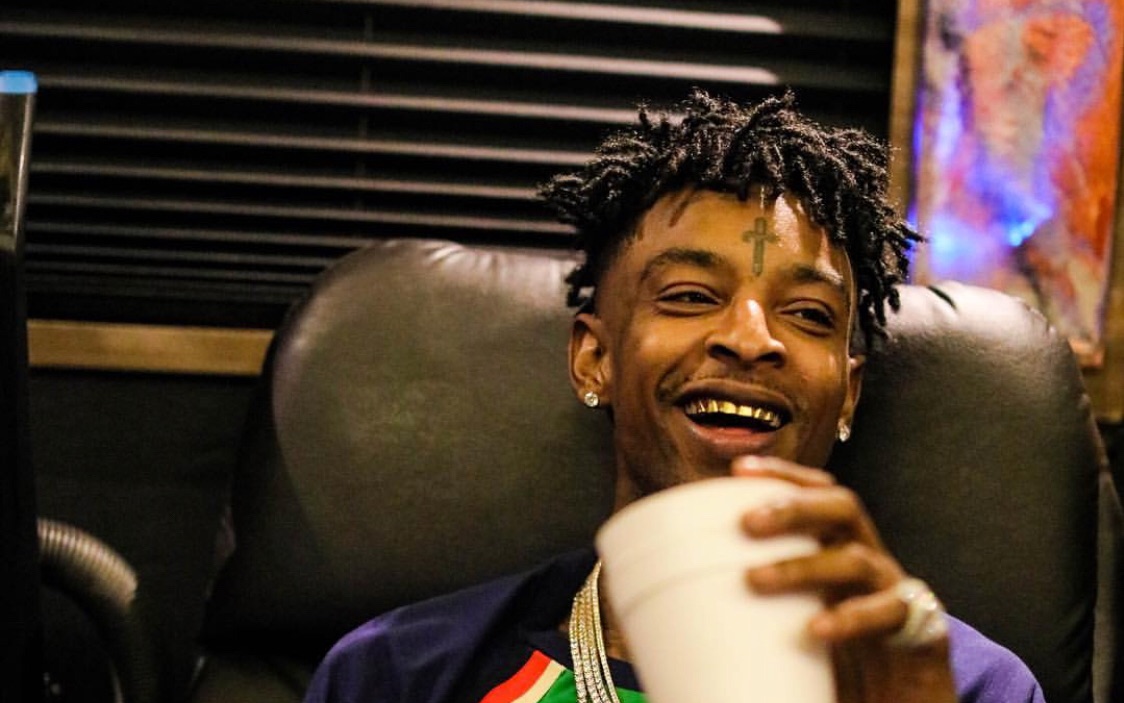 21savage ins唱公鸭新歌godplan