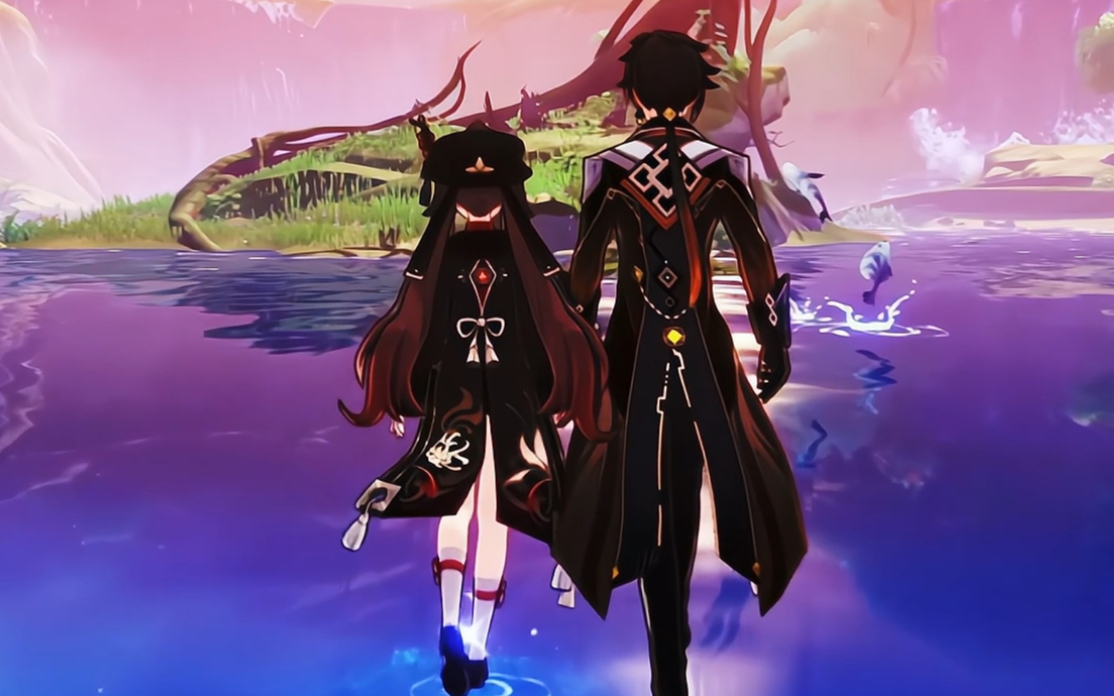 胡桃:钟离长的那么年轻,性格却像个老古董.钟离:雀食,堂主说的有理