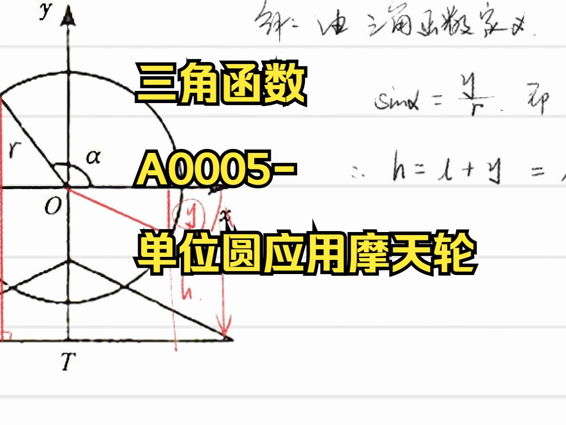 三角函数a0005-单位圆应用摩天轮