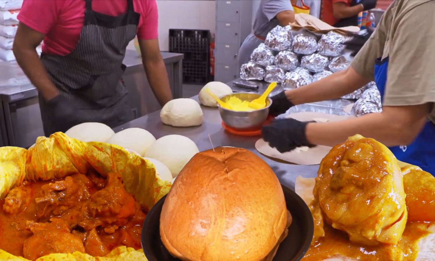 [图]咖喱面包鸡I巨大面包  台湾美食