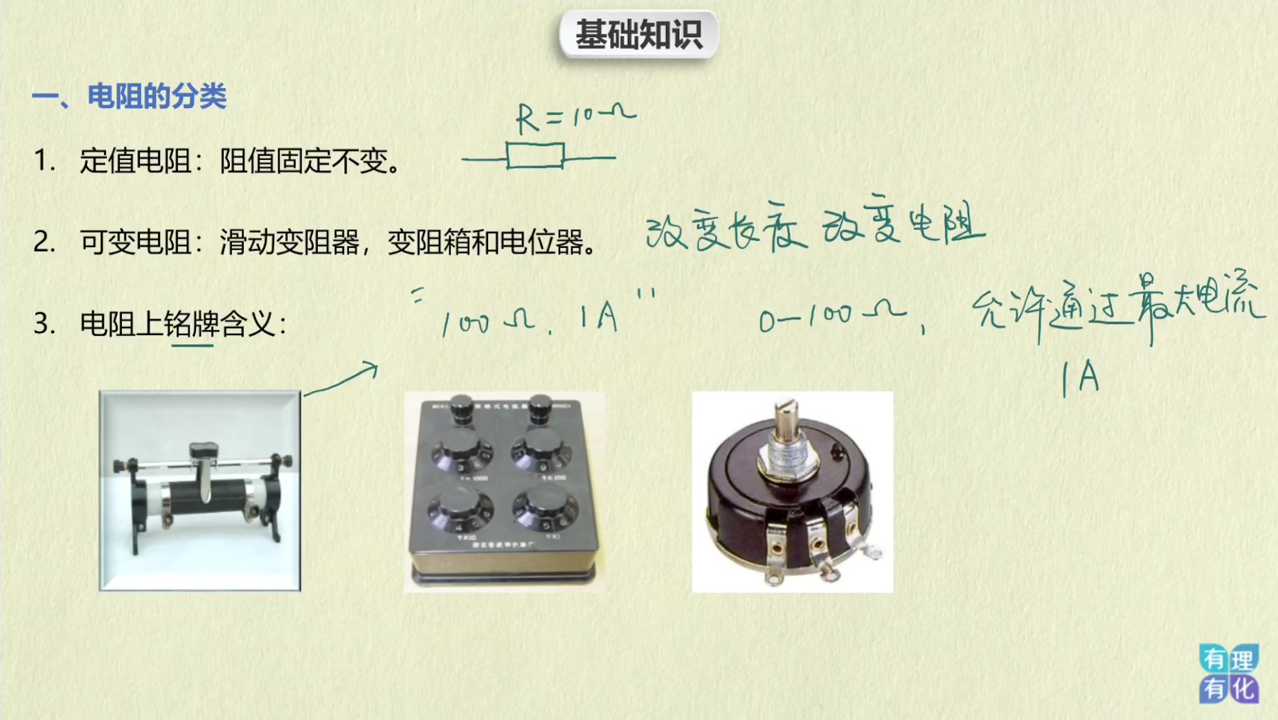 第13讲 滑动变阻器和电阻箱哔哩哔哩bilibili
