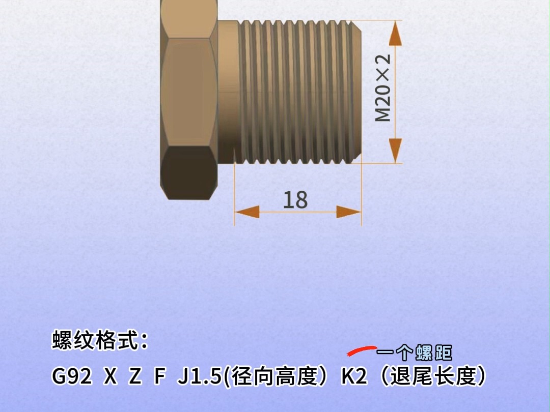 g92螺纹退尾计算方法