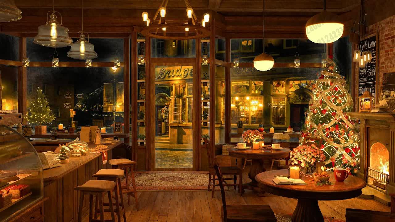 06 【relaxing jazz piano】圣诞音乐咖啡厅氛围 4k 75 适合放松