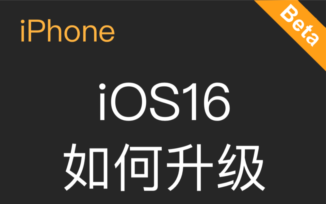 iOS16描述文件,如何升级更新iPhone哔哩哔哩bilibili