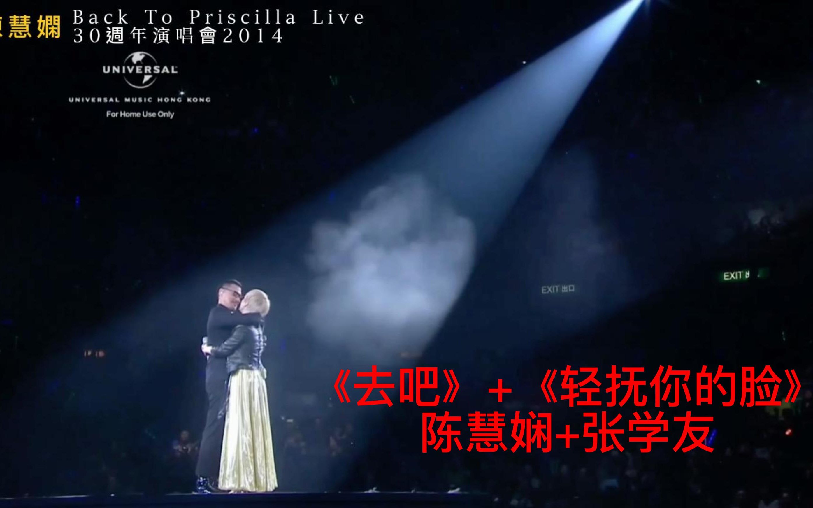 [图]陳慧嫻~Back To Priscilla Live 30週年演唱會2014《去吧》+《轻抚你的脸》陈慧娴&张学友 经典合唱