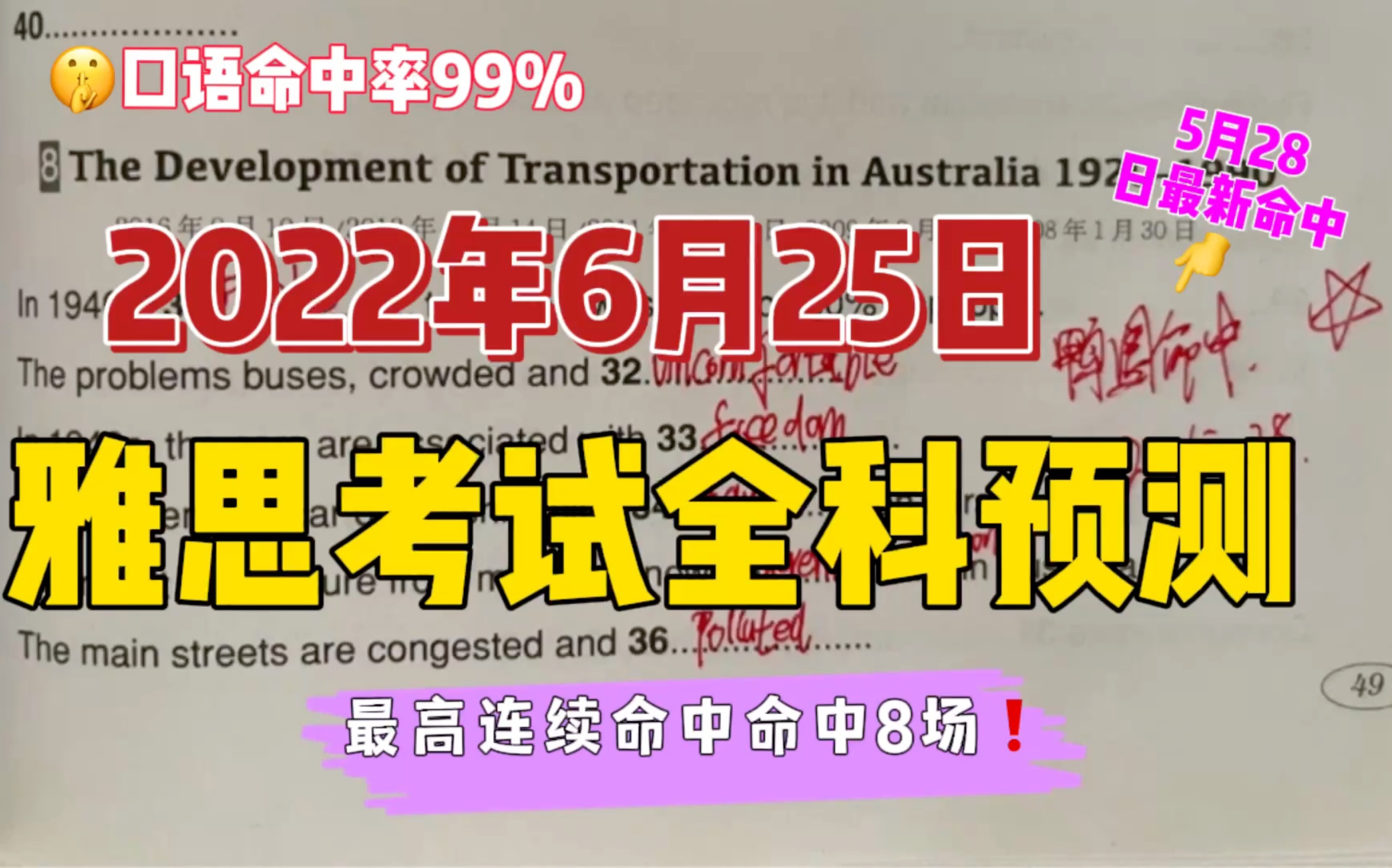 2022年6月25日雅思考试全科预测!!形式好转,抓紧机会,应考尽考!!哔哩哔哩bilibili